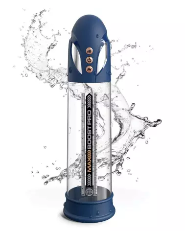 Pump Worx Max Pro Flow Blue pompe à pénis haute performance-2