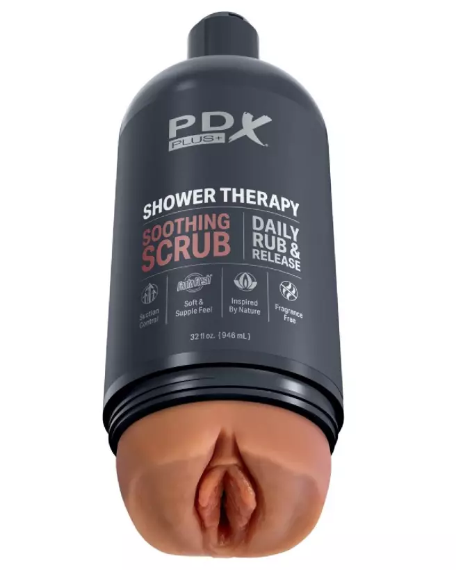 Image du Masturbateur PDX Plus Shower Soothing Tan, sensation réaliste et facile à nettoyer-2