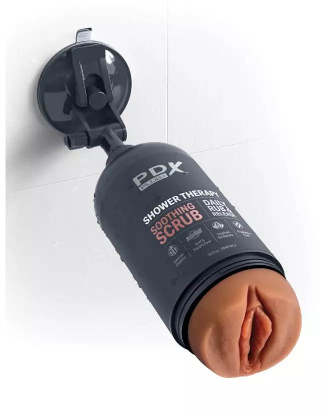 Image du Masturbateur PDX Plus Shower Soothing Tan, sensation réaliste et facile à nettoyer-4