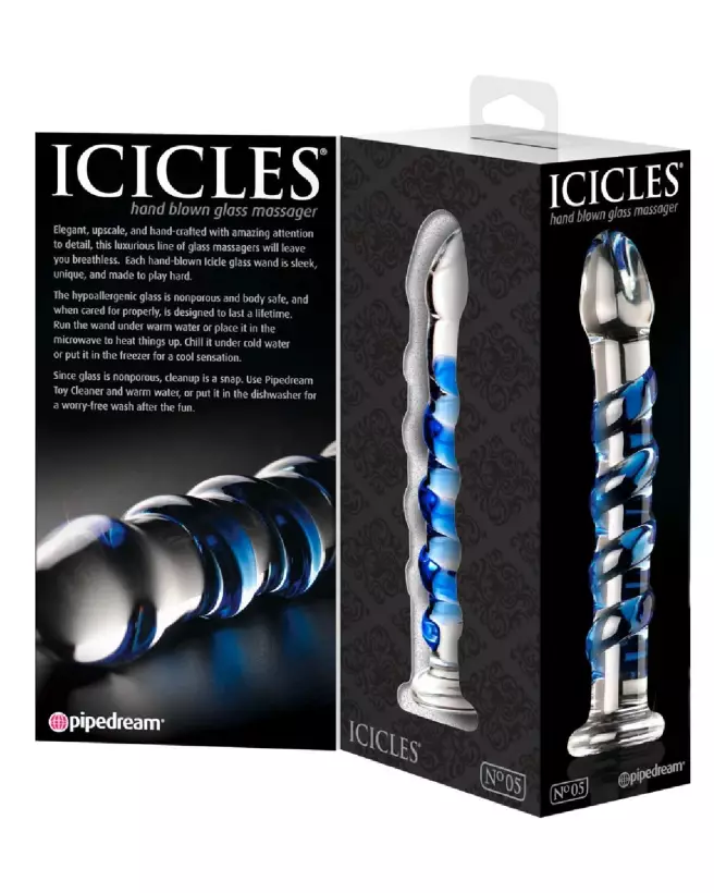 Icicles No. 5 sextoy en verre haut de gamme-6