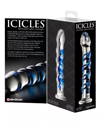 Icicles No. 5 sextoy en verre haut de gamme-6