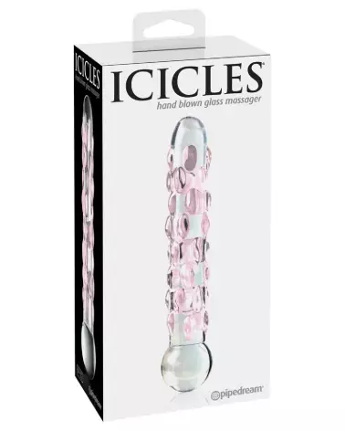 Icicles No. 7 sextoy en verre artisanal pour stimulation et plaisir-1