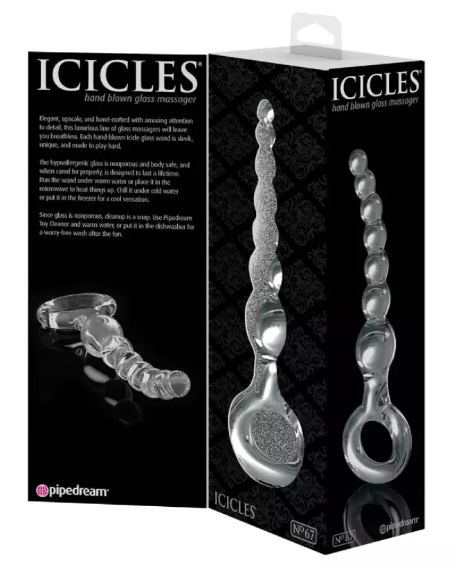 Image Icicles No. 67 sextoy en verre haute qualité pour plaisir intime-7