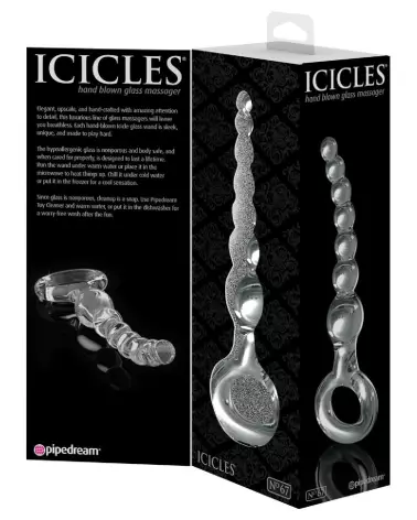 Image Icicles No. 67 sextoy en verre haute qualité pour plaisir intime-7