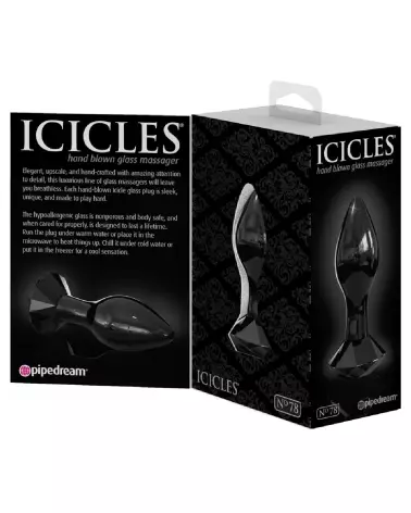Image du sextoy en verre Icicles No. 78, design élégant et hygiénique-6