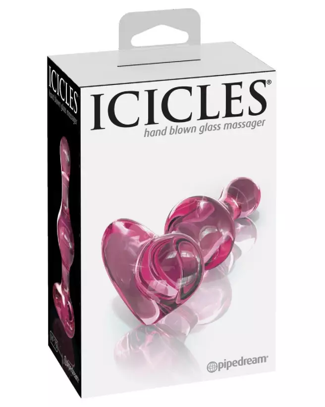 Image du sextoy en verre Icicles No. 75, design rose élégant et ergonomique-1