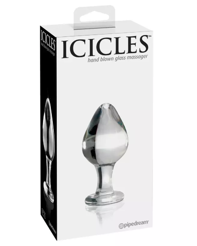 Icicles No 25 sextoy en verre clair haute qualité-1