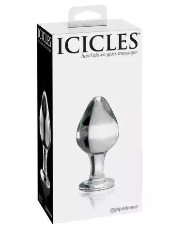 Icicles No 25 sextoy en verre clair haute qualité-1