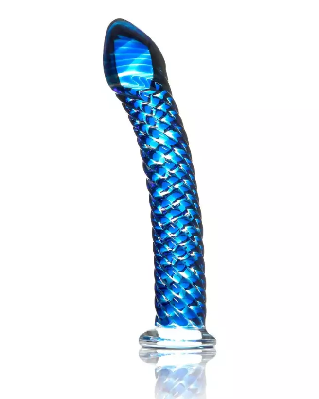 Image du sextoy Icicles No. 29 Blue en verre, élégant et durable-2