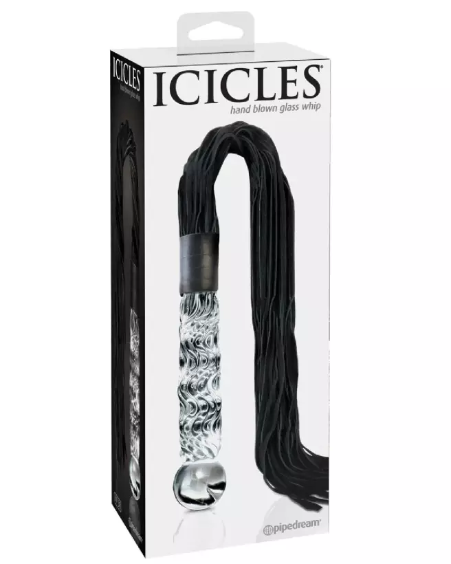 Icicles No. 38 sextoy en verre bleu et transparent haute qualité-1
