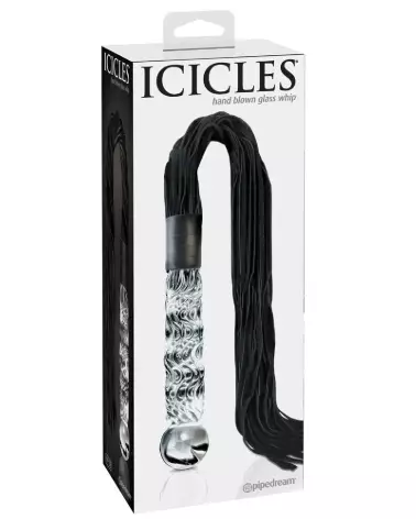 Icicles No. 38 sextoy en verre bleu et transparent haute qualité-1