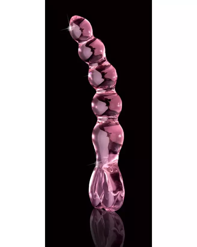 Icicles No. 43 Pink sextoy en verre de luxe pour stimulation précise-3