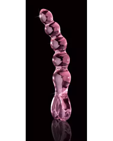Icicles No. 43 Pink sextoy en verre de luxe pour stimulation précise-3