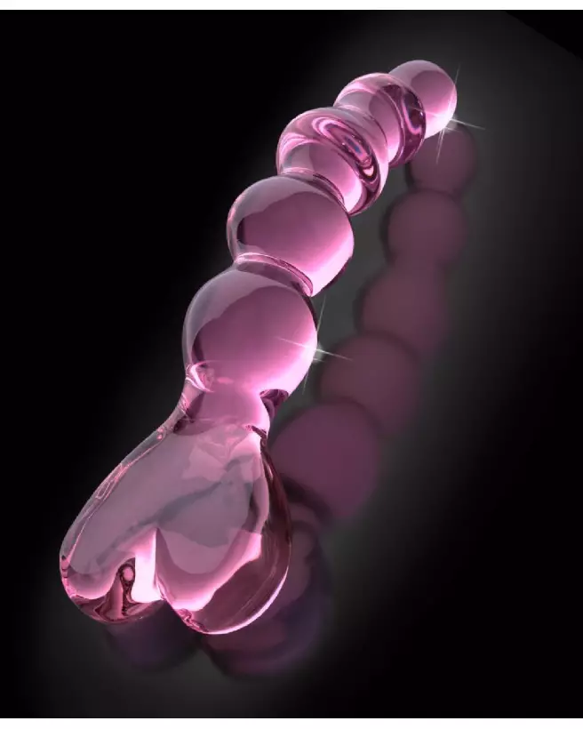 Icicles No. 43 Pink sextoy en verre de luxe pour stimulation précise-4