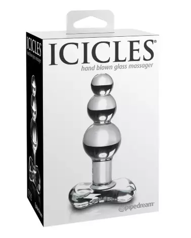 Icicles No. 47 sextoy en verre clair pour stimulation intense et hygiène parfaite-1