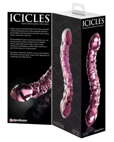 Icicles No. 55 Pink sextoy en verre de luxe-6