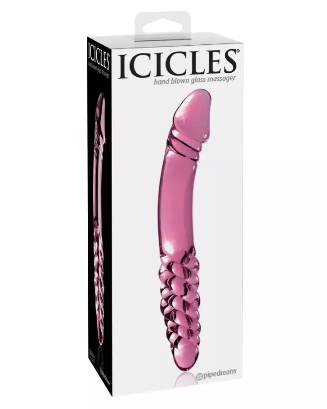 Image du sextoy Icicles No. 57 Pink en verre, durable et élégant-1