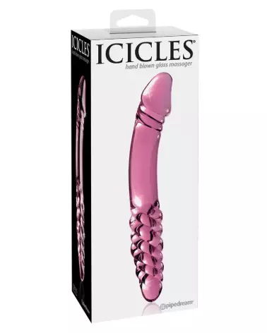 Image du sextoy Icicles No. 57 Pink en verre, durable et élégant-1