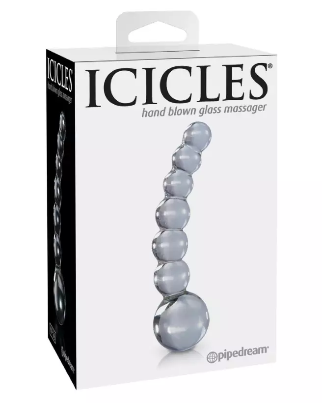 Icicles No. 66 sextoy en verre transparent pour plaisir intense-1