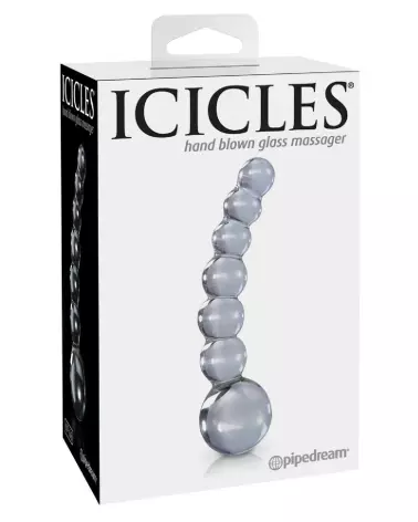 Icicles No. 66 sextoy en verre transparent pour plaisir intense-1