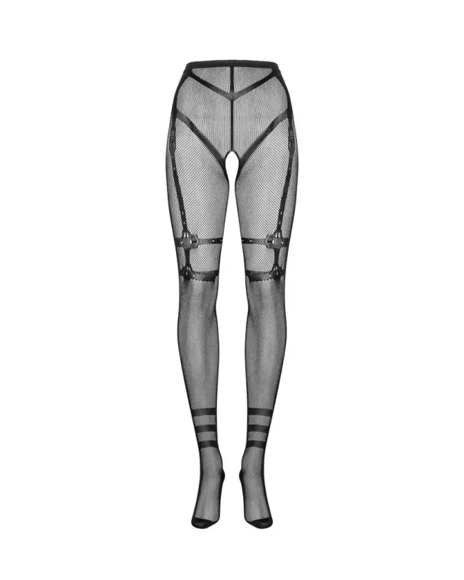 Collants noirs Obsessive S123 élégants pour bas jarretelles-7