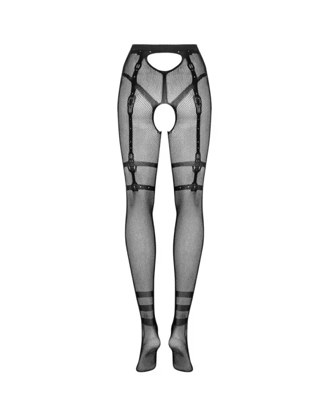 Collants noirs Obsessive S123 élégants pour bas jarretelles-8