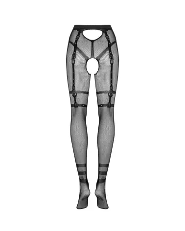 Collants noirs Obsessive S123 élégants pour bas jarretelles-8