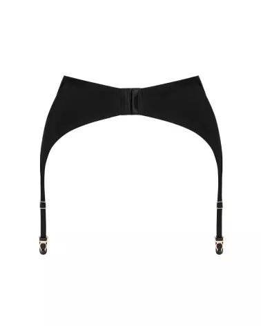 Image du porte-jarretelles Nesari noir par Obsessive, élégance et confort en lingerie-12