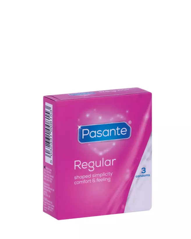 Image du pack de préservatifs Pasante Regular x3 pour protection et confort-1