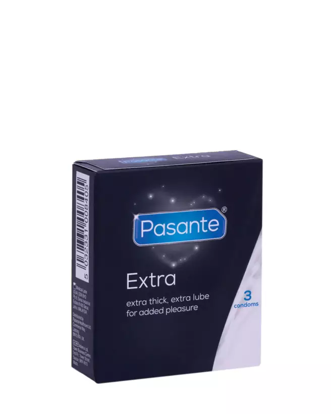Image de préservatifs Pasante Extra X3 offrant sécurité et confort renforcés-1
