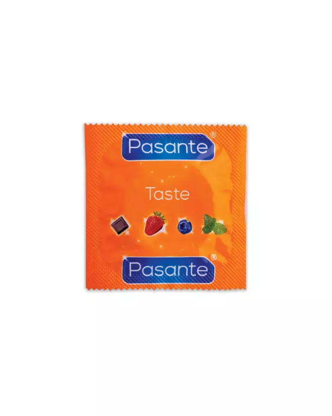 Pack de préservatifs aromatisés Pasante Taste x12, diverses saveurs-2