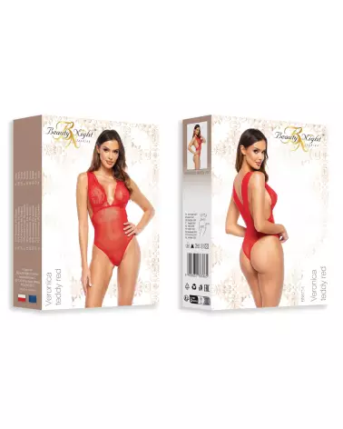Veronica Body Rouge Beauty Night élégant et séduisant-7