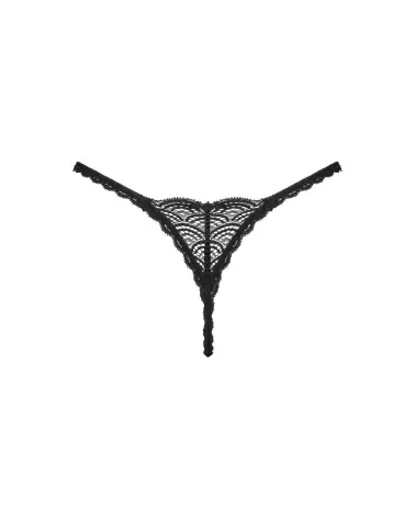 Obsessive Chemeris string noir en ensemble de lingerie élégant-14