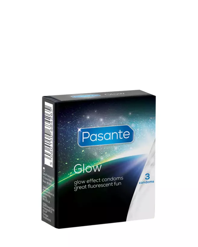 Image des préservatifs fluorescents Pasante Glow pour des soirées lumineuses-1
