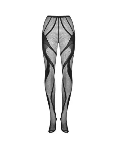 Collant S336 noir Obsessive, bas jarretelles élégants-7