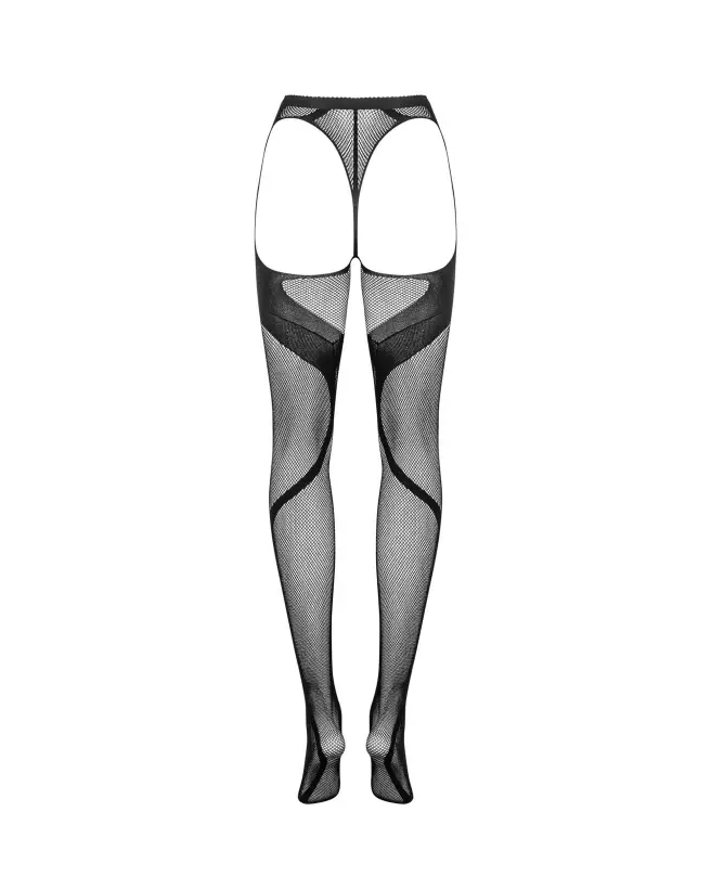 Collant S336 noir Obsessive, bas jarretelles élégants-8