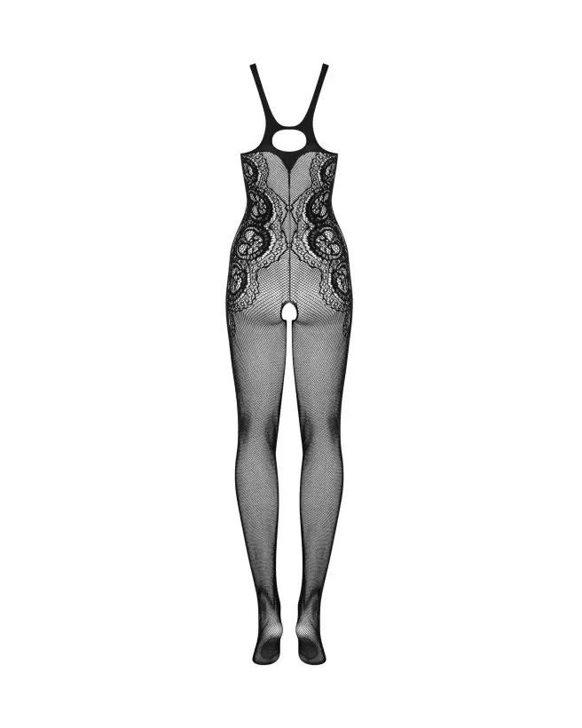 G335 Bodystocking Noir Obsessive - Lingerie Sensuelle et Élégante-8