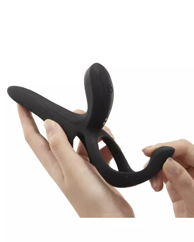 Vibromasseur Pleasure Pivot Honey Play Box pour couples, contrôlé par application, en noir-3
