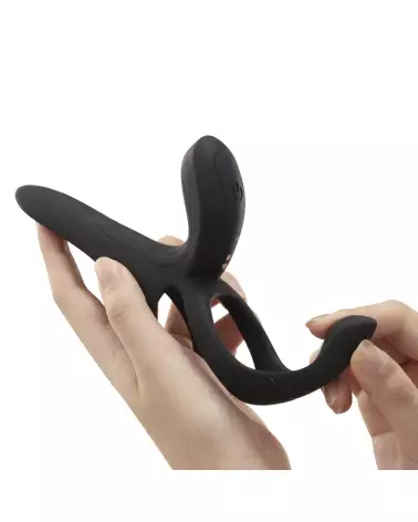Vibromasseur Pleasure Pivot Honey Play Box pour couples, contrôlé par application, en noir-3