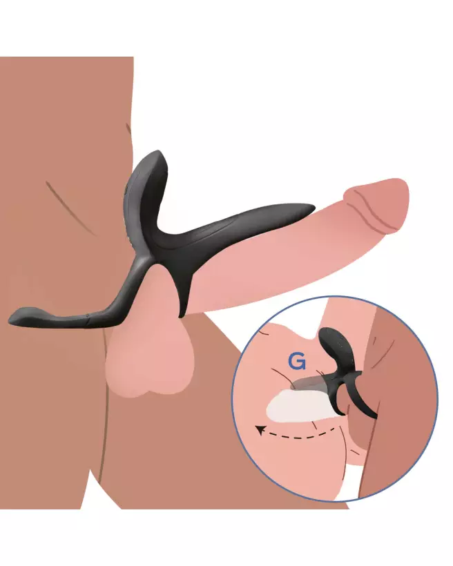 Vibromasseur Pleasure Pivot Honey Play Box pour couples, contrôlé par application, en noir-4