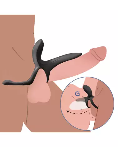 Vibromasseur Pleasure Pivot Honey Play Box pour couples, contrôlé par application, en noir-4