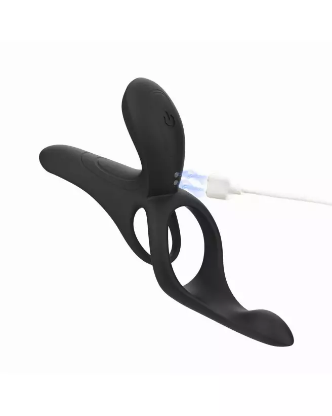 Vibromasseur Pleasure Pivot Honey Play Box pour couples, contrôlé par application, en noir-6