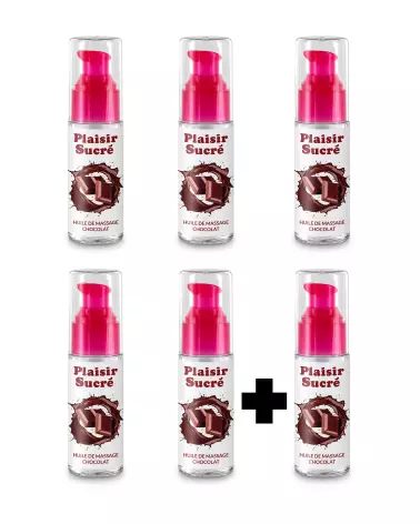 Huile de Massage Chocolat Plaisir Sucré 50ml Pack Promo-1