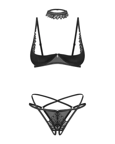 Ensemble Donarella Obsessive noir 3 pièces ouvert-7