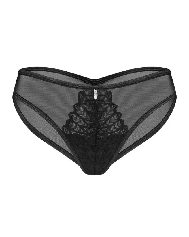 Culotte Donarella noire NP d'Obsessive en dentelle élégante-5