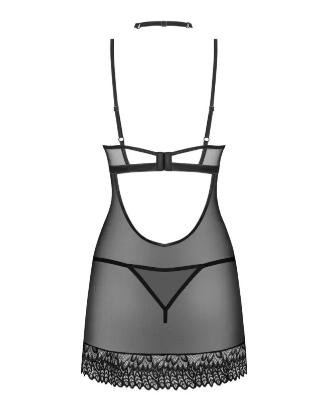 Nuisette Donarella Noire NP d'Obsessive en lingerie élégante-4