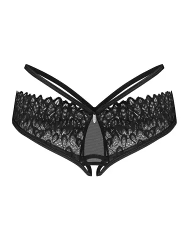 Image de la culotte ouverte Donarella noire par Obsessive, élégance et sensualité en lingerie-6