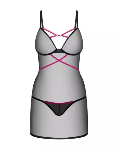 Nuisette Novenes noire Obsessive - Lingerie féminine élégante et confortable-5