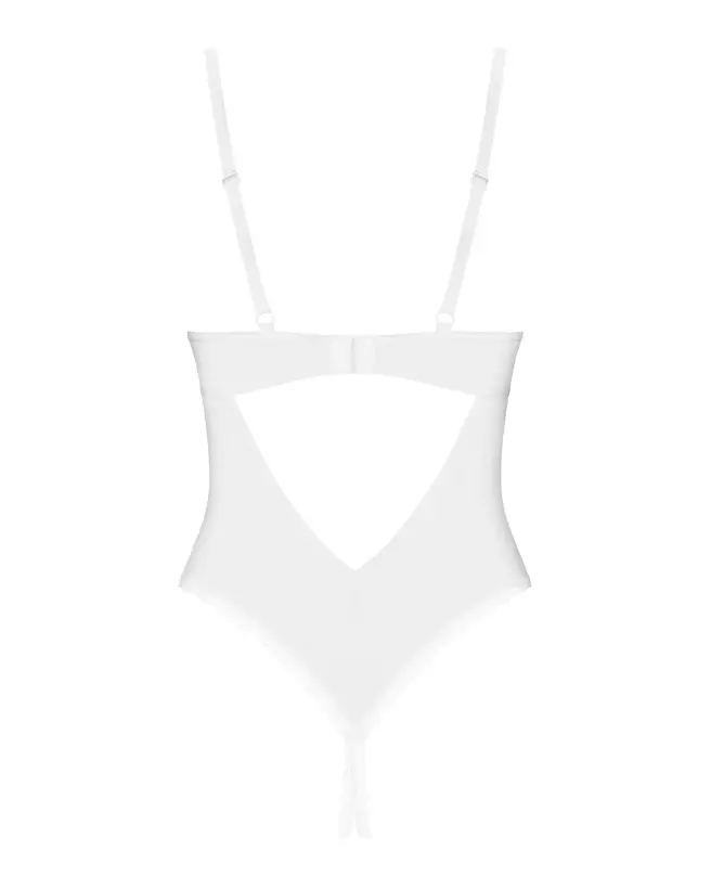 Body ouvert Alissium blanc par Obsessive, lingerie élégante et sensuelle-5