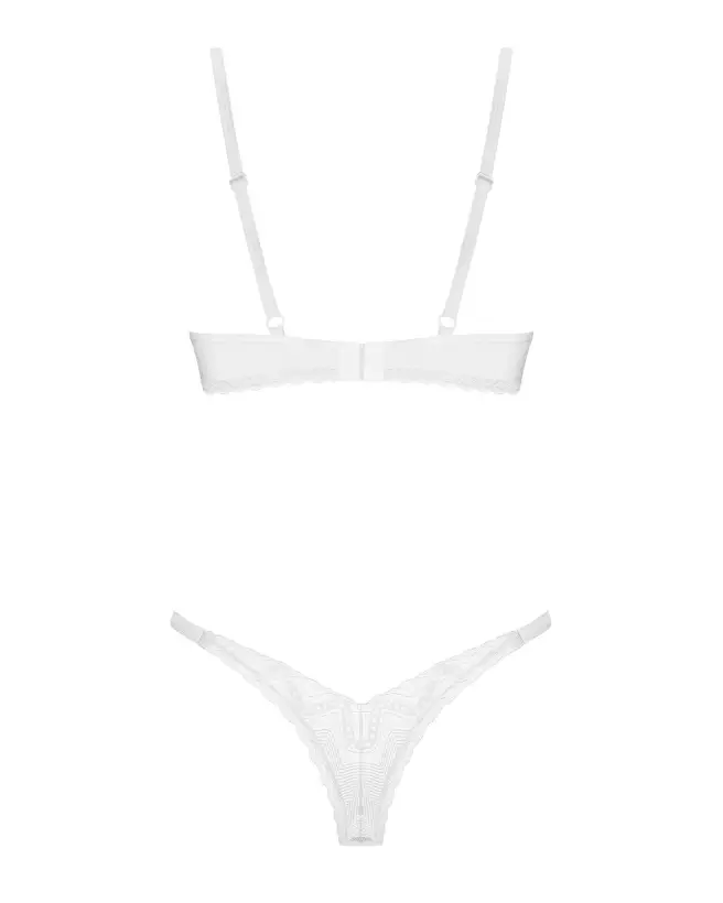 Ensemble de lingerie Alissium blanc de marque Obsessive, élégant et confortable-7